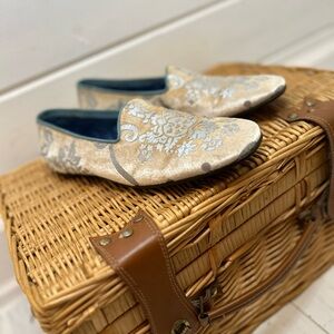 Tom Ford Gucci Metallic Floral Loafers